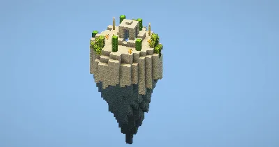 Flying Desert Island — Minecraft Build by LeonisBuilds