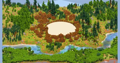 Viking Town with Arena 500x500 blocks Fully Built Map — Minecraft Build by LeonisBuilds