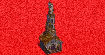 Ivy Ruined Church Tower — Minecraft Build by ImpossibleBuilds