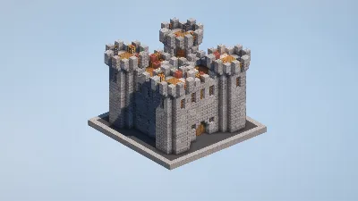 Small Medieval Fortress — Minecraft Build by LeonisBuilds