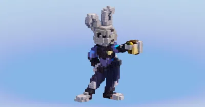 Judy Hopps from Disney Zootopia — Minecraft Build by LeonisBuilds
