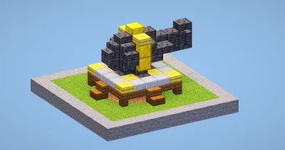 Clash of Clans Cannon Level 7 — Minecraft Build by LeonisBuilds