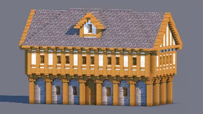 Medieval House – Fully Decorated Interior | Download — Minecraft Build by RaekonBuilds