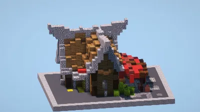 Medieval Fruit Shop — Minecraft Build by LeonisBuilds