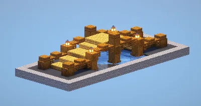 Wooden Bridge — Minecraft Build by LeonisBuilds