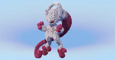 Mega Mewtwo Y — Minecraft Build by LeonisBuilds
