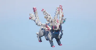 Sylveon from Pokemon — Minecraft Build by LeonisBuilds