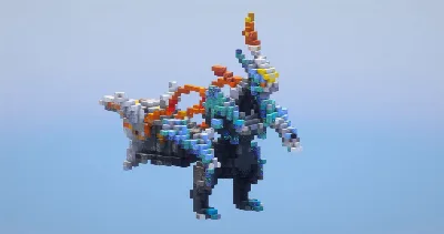 White Kyurem from Pokemon — Minecraft Build by LeonisBuilds