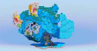 Terastal Ogerpon Wellspring Mask from Pokemon — Minecraft Build by LeonisBuilds