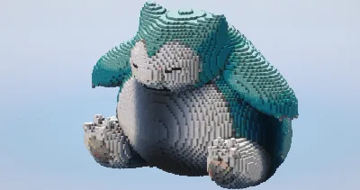 Snorlax — Minecraft Build by LeonisBuilds