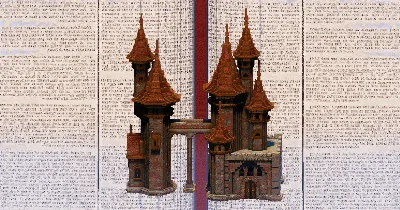 Castle with Bridge — Minecraft Build by TheBibleOfBuilding