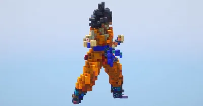 Goku from Dragon Ball — Minecraft Build by LeonisBuilds