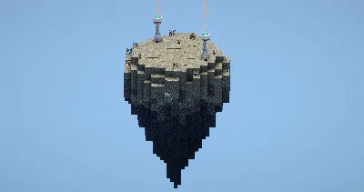 Flying Pale Garden Island — Minecraft Build by LeonisBuilds