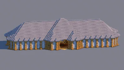 Medieval Trading Hall - Fully Decorated Interior | Download — Minecraft Build by RaekonBuilds