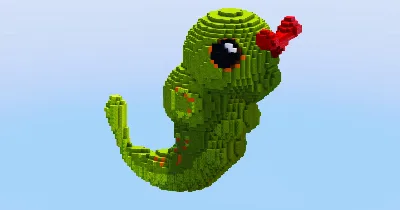 Caterpie — Minecraft Build by LeonisBuilds
