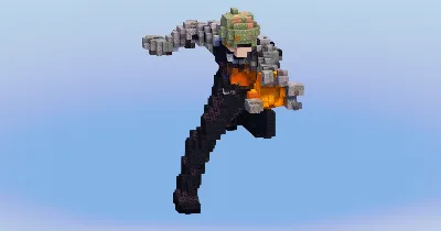 Genos from One Punch Man — Minecraft Build by LeonisBuilds