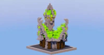 Lime Medieval Fantasy House 4 — Minecraft Build by LeonisBuilds