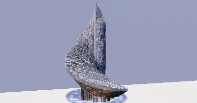 Futuristic Skyscraper — Minecraft Build by ModernCraft
