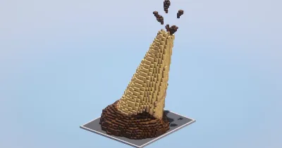 Candyland Volcano — Minecraft Build by LeonisBuilds