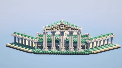 Classical greek market — Minecraft Build by LeonisBuilds