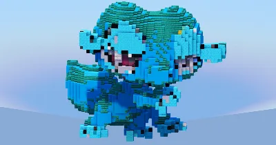 Gecqua from Pokemon — Minecraft Build by LeonisBuilds