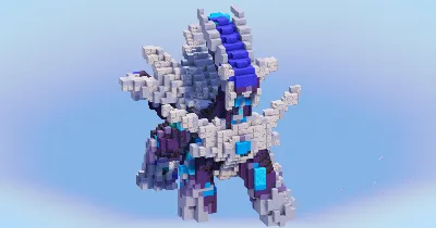 Dialga from Pokemon — Minecraft Build by LeonisBuilds