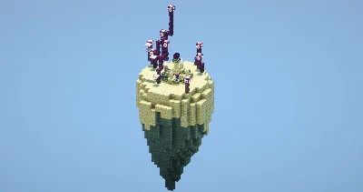Flying End Island — Minecraft Build by LeonisBuilds
