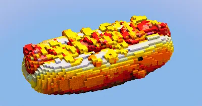 Hot Dog with Mayo — Minecraft Build by LeonisBuilds