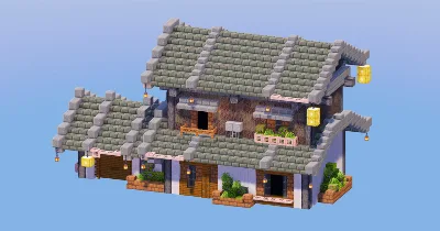 Tuff Japanese House 3 — Minecraft Build by LeonisBuilds