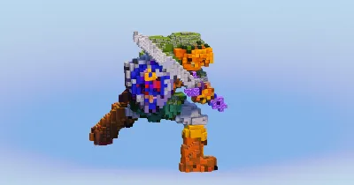 Link from The Legend of Zelda — Minecraft Build by LeonisBuilds