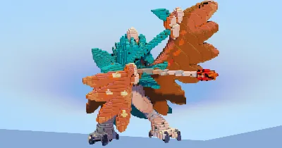 Decidueye — Minecraft Build by LeonisBuilds