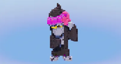 Munkidori from Pokemon — Minecraft Build by LeonisBuilds