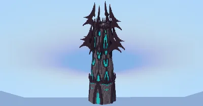 Dark Pointy Tower — Minecraft Build by LeonisBuilds