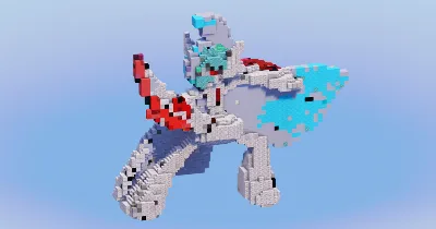 Mega Gallade from Pokemon — Minecraft Build by LeonisBuilds