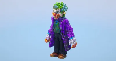 Joker from DC Comics — Minecraft Build by LeonisBuilds