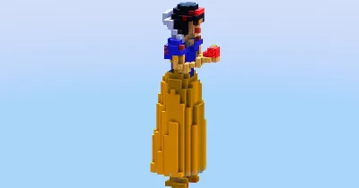 Snow White from Disney Snow White and The Seven Dwarfs — Minecraft Build by LeonisBuilds