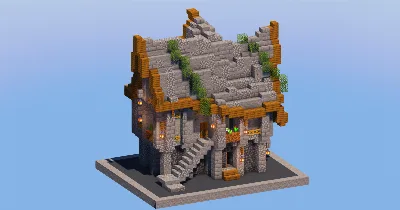 Stone Medieval Tavern — Minecraft Build by LeonisBuilds