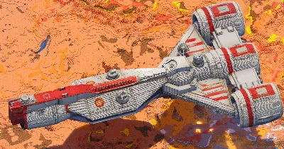 Republic Frigate C90 — Minecraft Build by StarWarsCreations