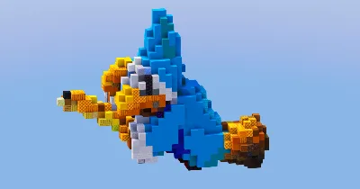 Kamek from Super Mario — Minecraft Build by LeonisBuilds