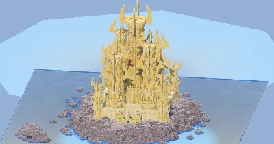 Sandstone Fantasy Castle 400x400 Blocks Fully Built Map — Minecraft Build by LeonisBuilds