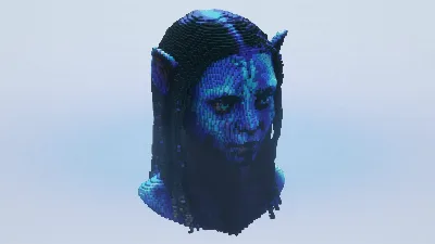 Female Avatar Bust — Minecraft Build by LeonisBuilds