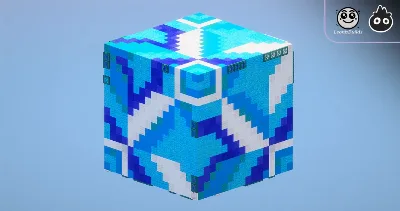 Light Blue Glazed Terracotta — Minecraft Build by MellowHat