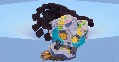 Terastal Ogerpon Cornerstone Mask — Minecraft Build by LeonisBuilds