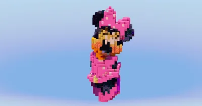 Minnie from Disney Mickey Mouse — Minecraft Build by LeonisBuilds