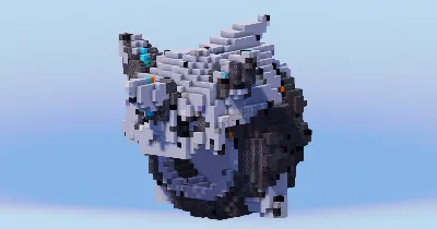 Mega Glalie from Pokemon — Minecraft Build by LeonisBuilds