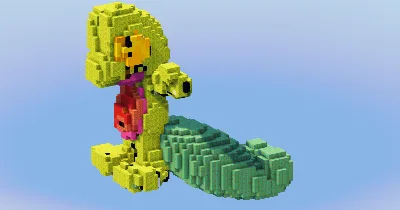 Treecko from Pokemon — Minecraft Build by LeonisBuilds