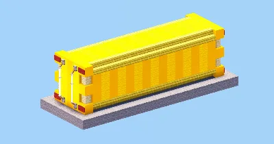 Yellow Container — Minecraft Build by LeonisBuilds