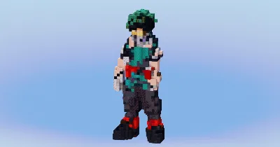 Deku from My Hero Academia — Minecraft Build by LeonisBuilds
