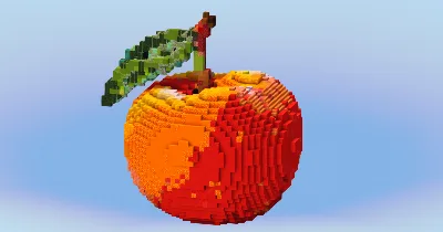 Peach Fruit — Minecraft Build by LeonisBuilds