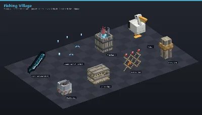 Fishing Village Asset Download [Java + Bedrock + Blockbench]